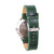 Florence green sandal wood watch silver
