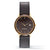 Florence black sandal wood watch gold