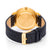 Florence black sandal wood watch gold