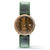 Florence green sandal wood watch silver