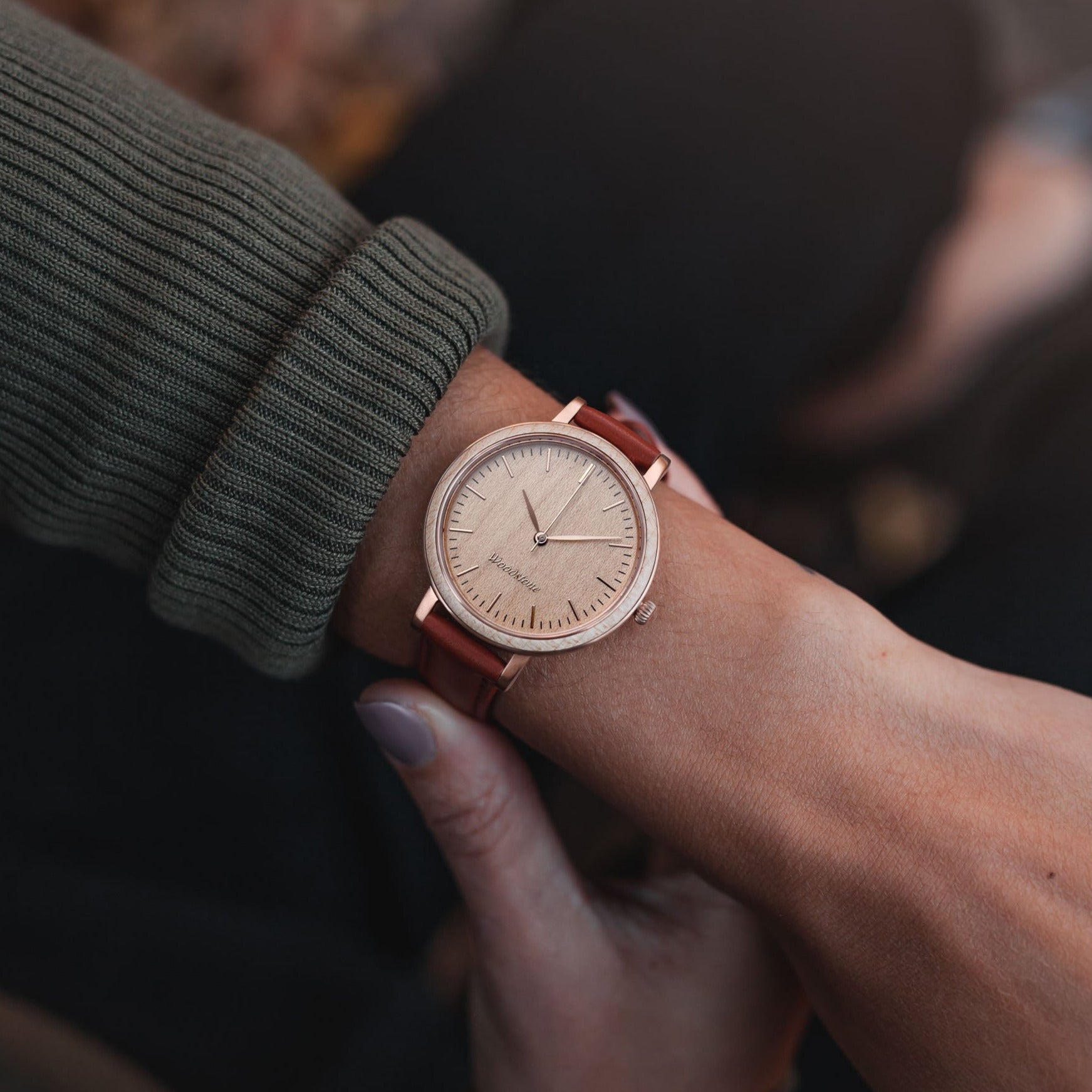 Serenity Maple - Rose Gold Women's Wooden Watch