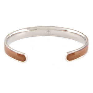 Diana Walnut - Silver Bangle Back