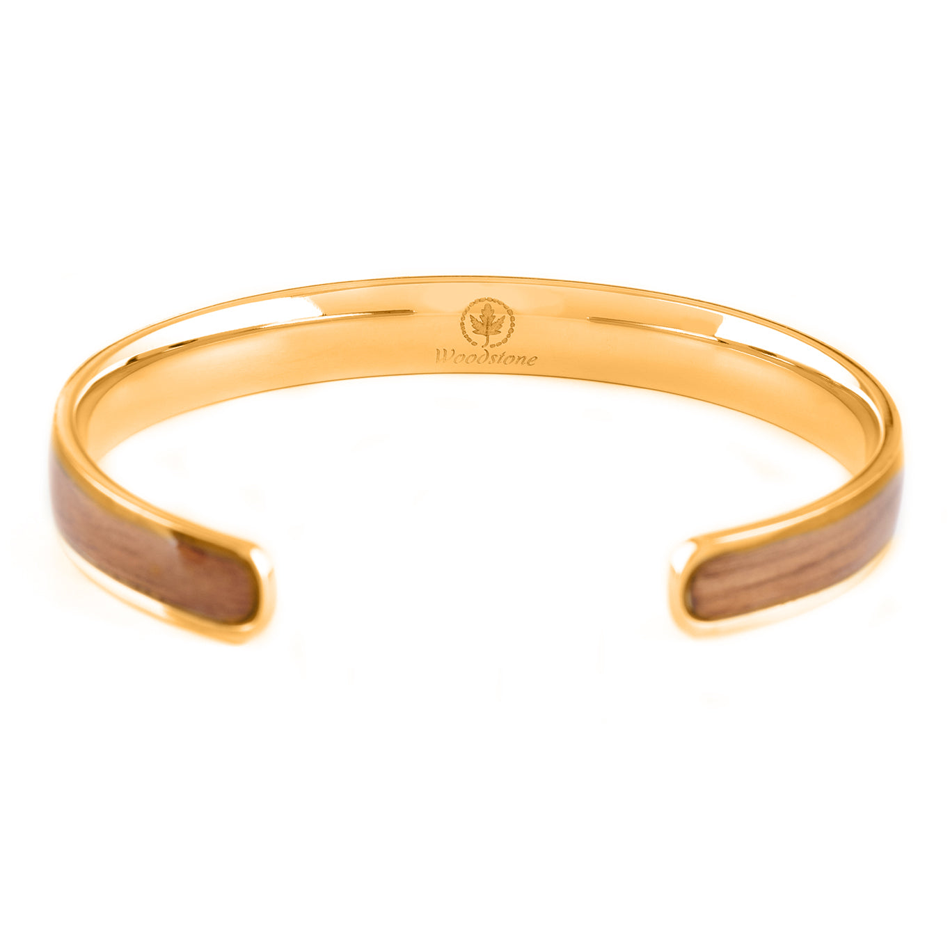 Diana Walnut - Gold Bangle