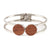 Olivia Walnut - Silver Bangle